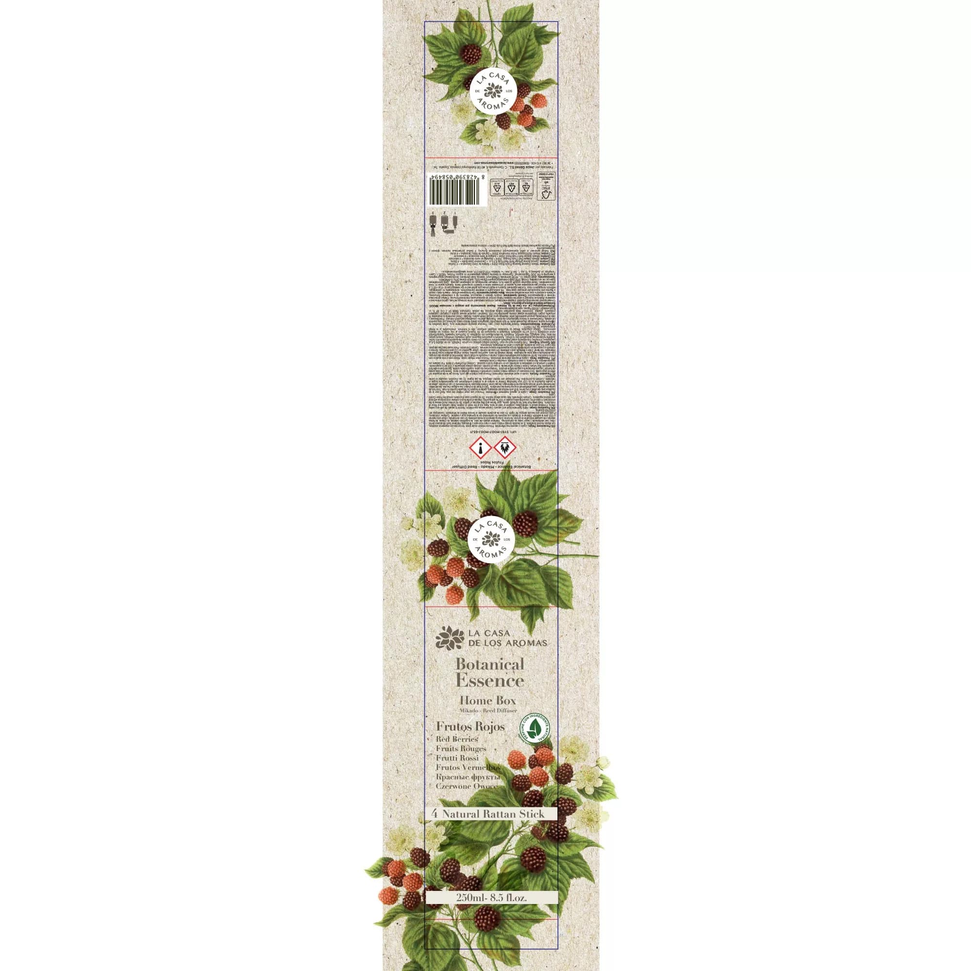 Ambientador Mikado Frutos Rojos XL Botanical Home Box - 250ml - Vista 3