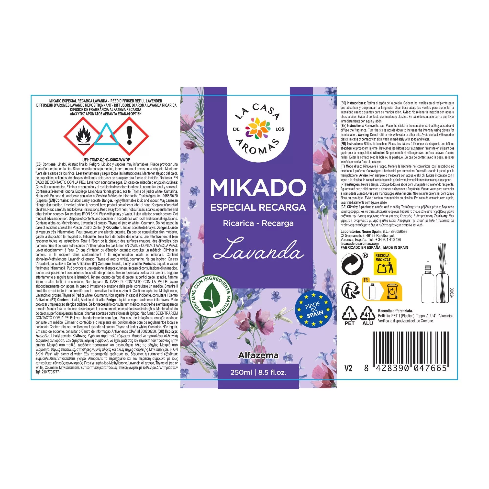 Ambientador Mikado Reposición Lavanda - Vista 6