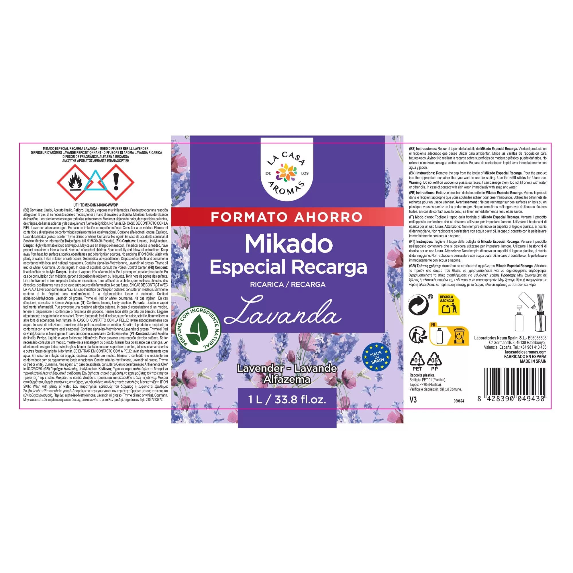 Ambientador Mikado Reposición Lavanda - Vista 4