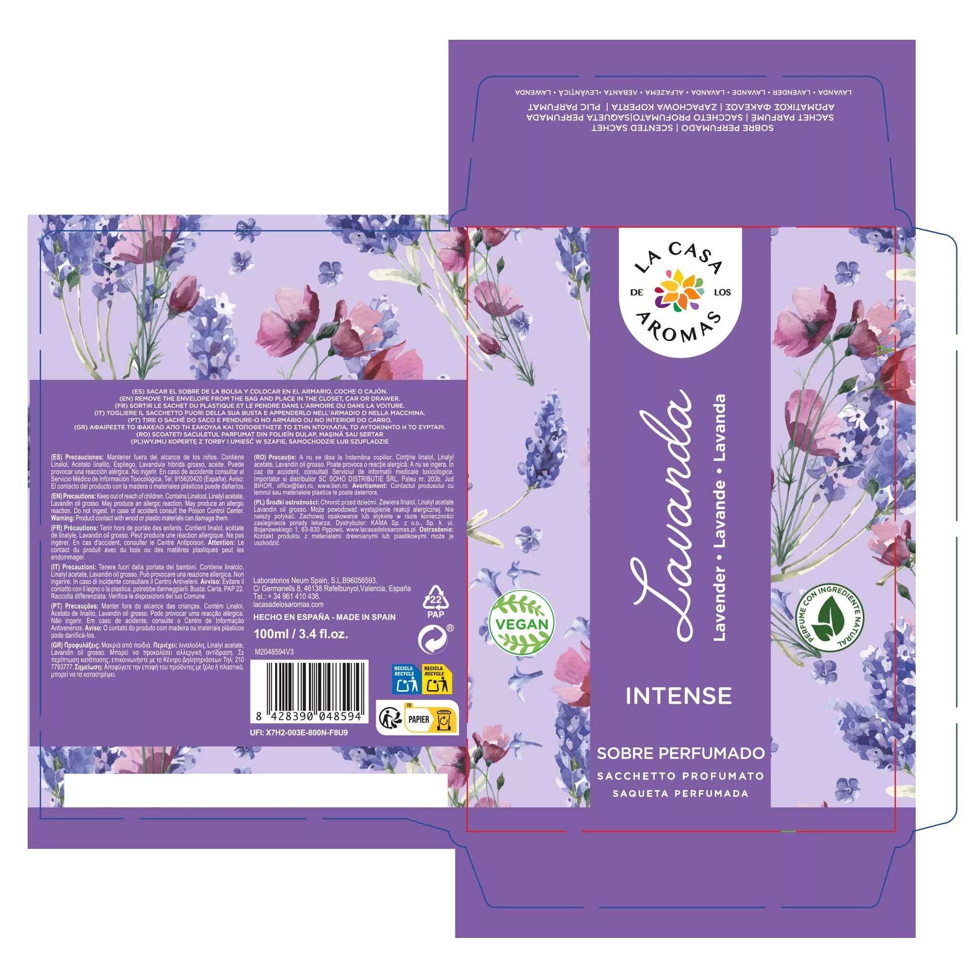 Sobres Perfumados Lavanda - Vista 2