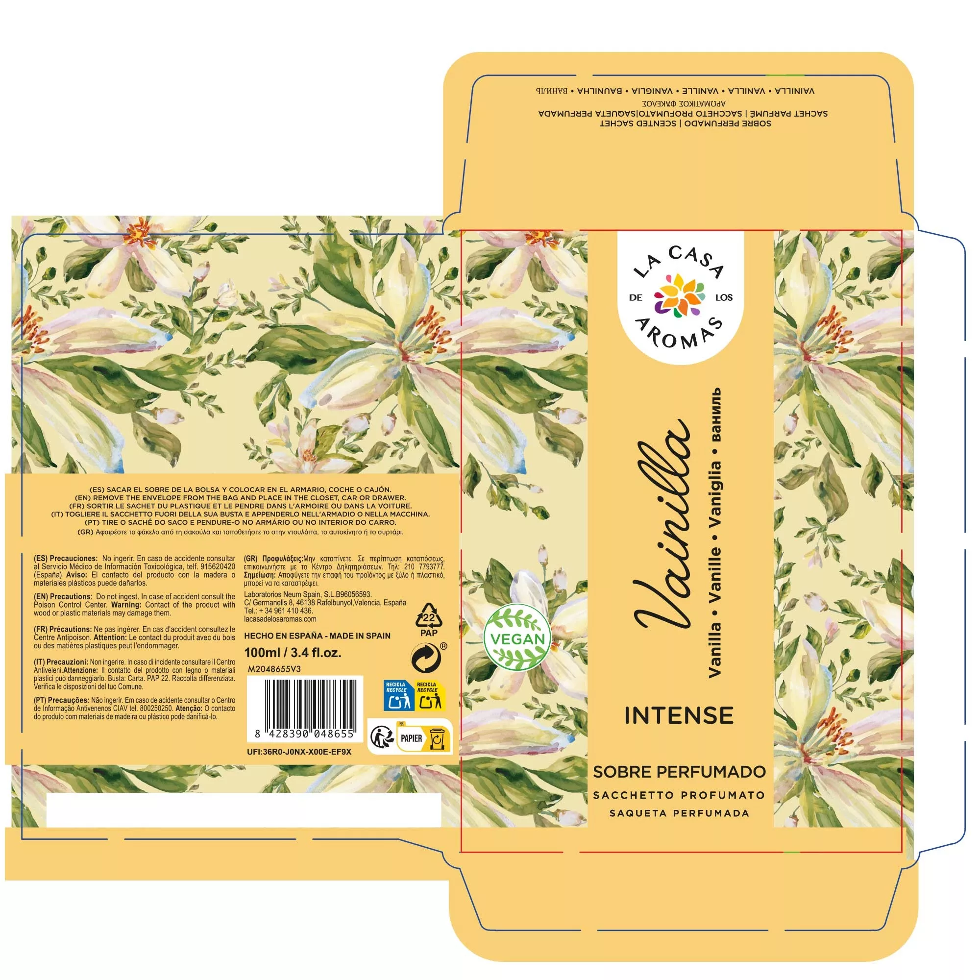 Sobre Perfumado Vainilla - Vista 2