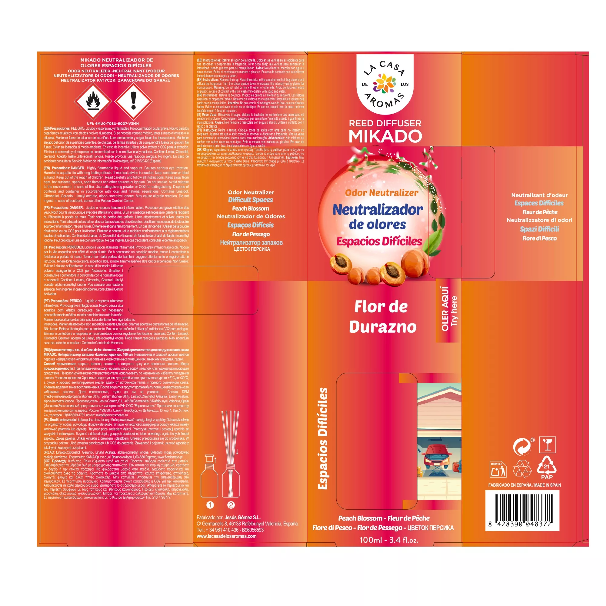 Ambientador Mikado Neutralizador de Olores, Espacios Dificiles, 100ml - Vista 3