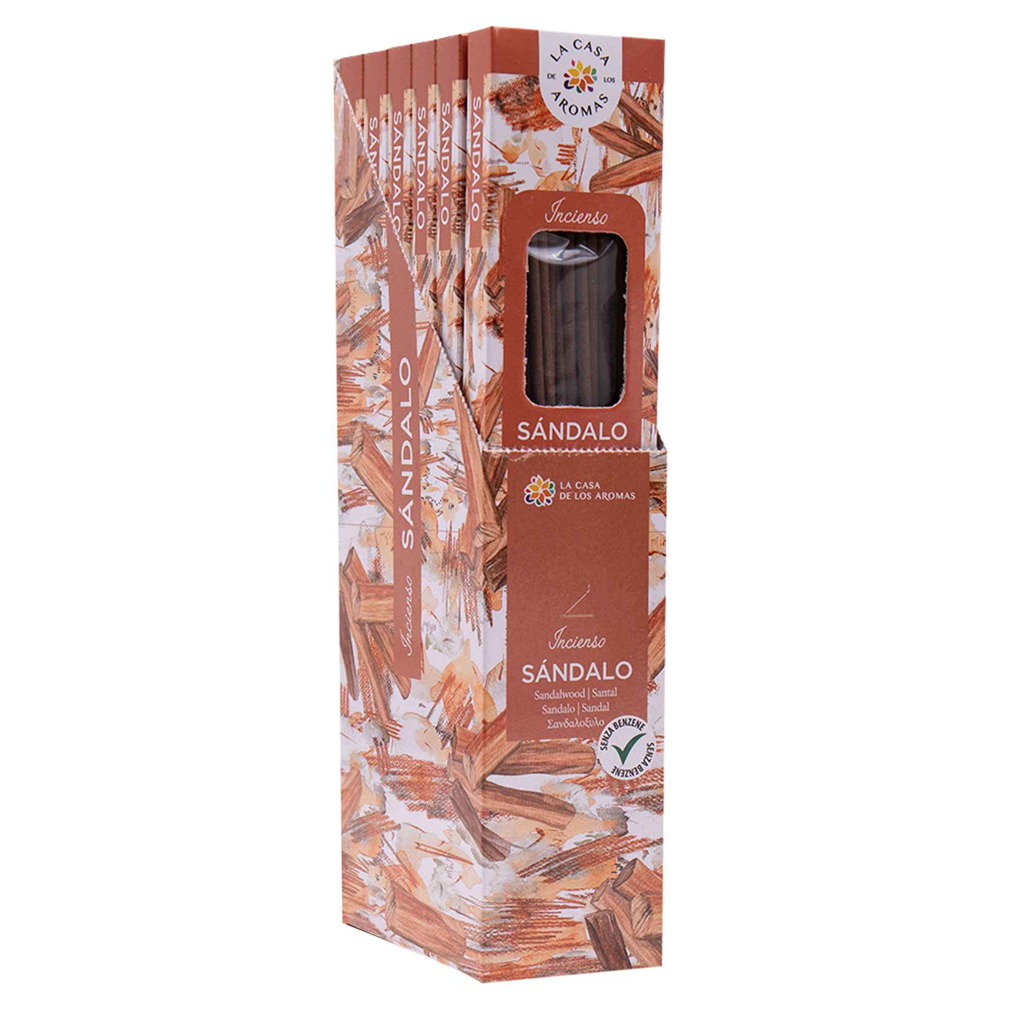 Pack 6 sets 20 sticks Incienso Sándalo - Vista 1
