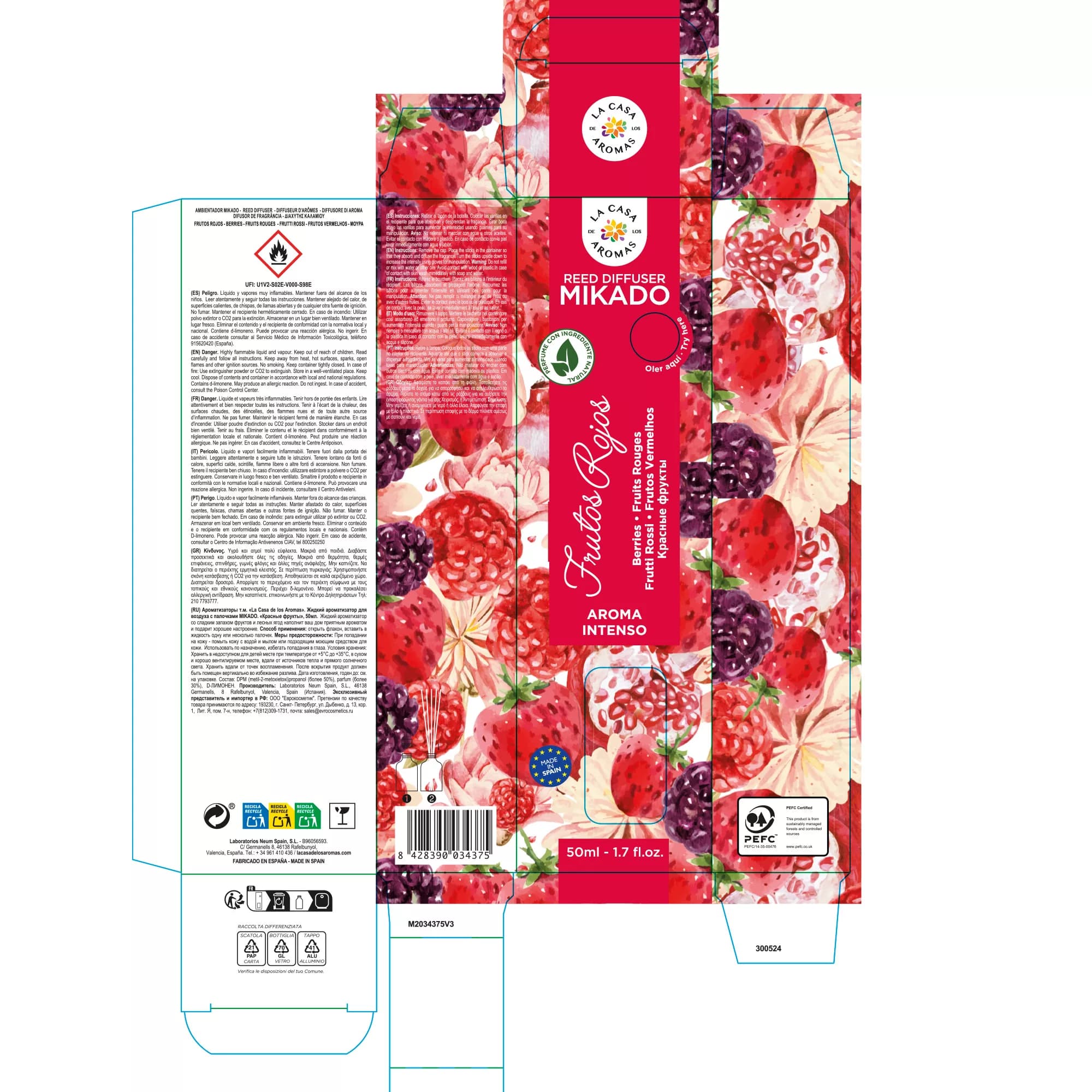 Ambientador Mikado Frutos Rojos - 50ml - Vista 3