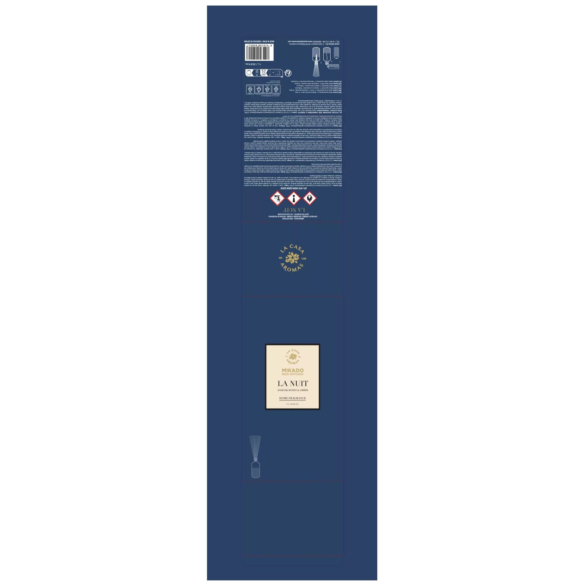 Ambientador Mikado La Nuit Damask, Roses & Amber, 1l. - Vista 3