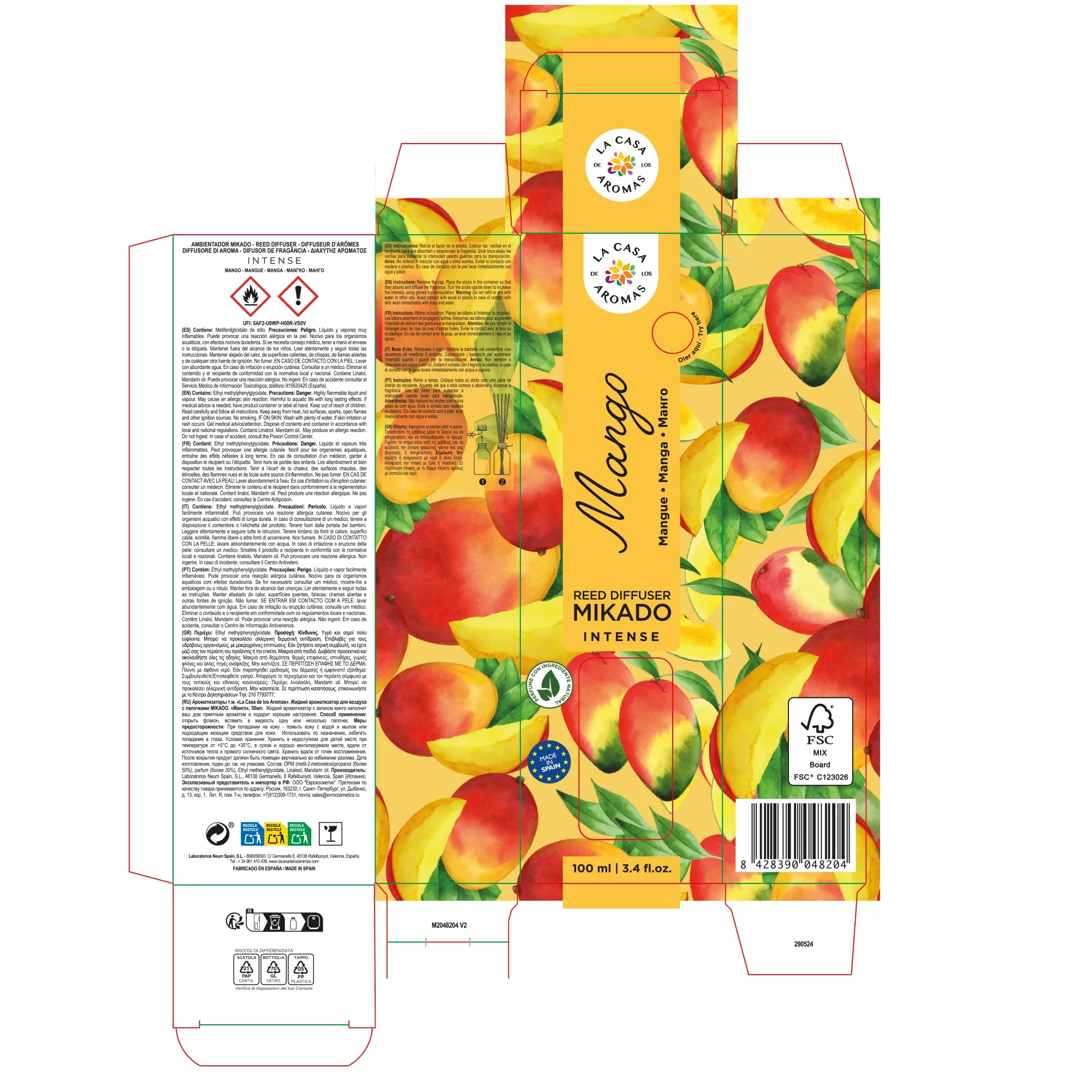 Mikado Intense Mango 100ml. El trópico en tu hogar - Vista 3