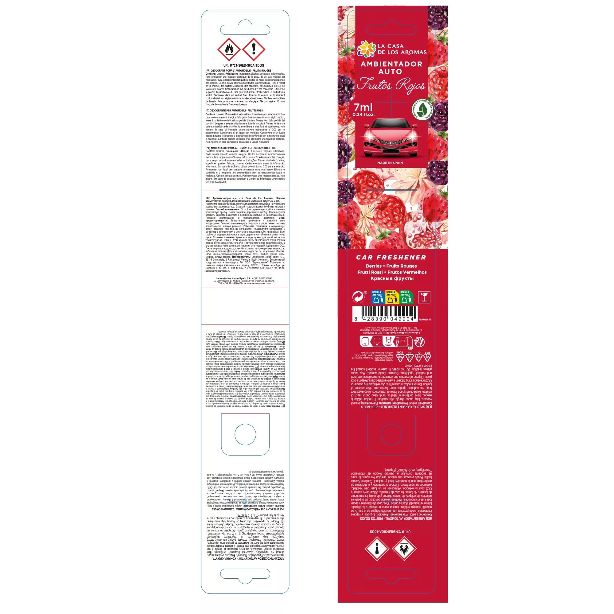 Ambientador Coche para Colgar Frutos Rojos - Vista 3