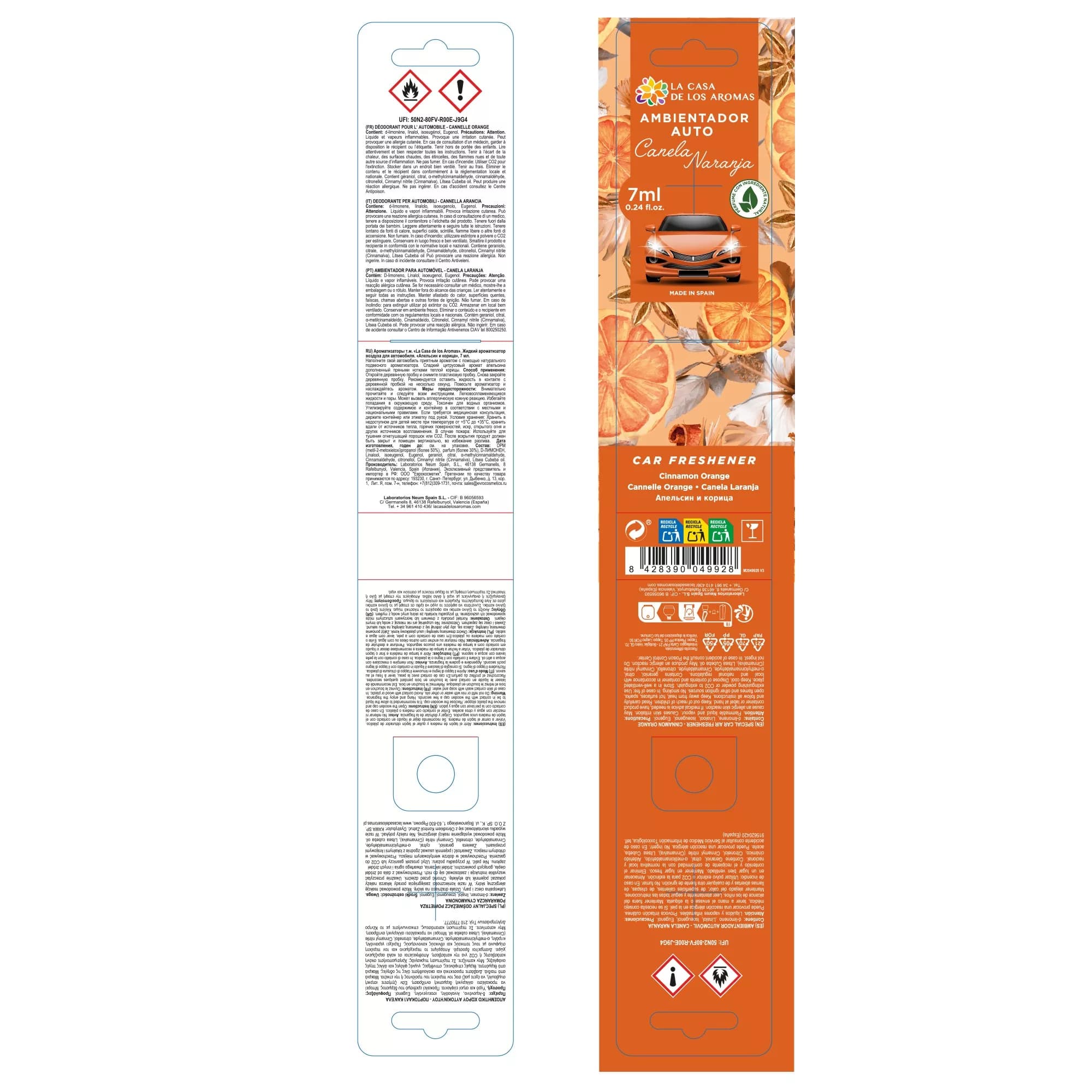 Ambientador Colgador Coche Canela-Naranja - Vista 3