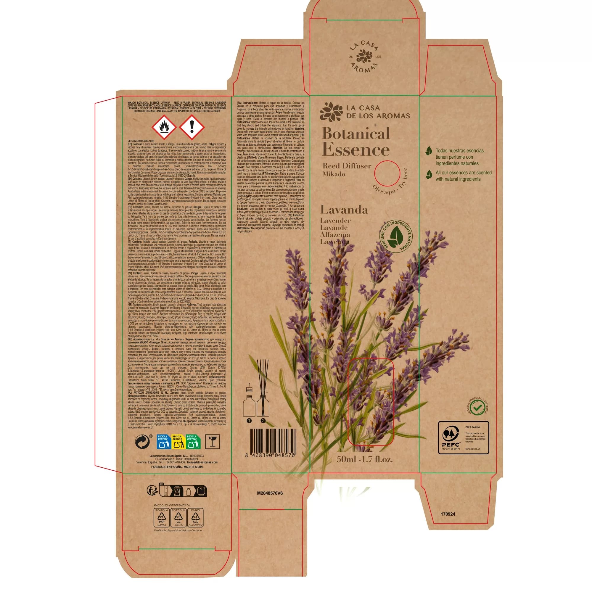 Ambientador Mikado Lavanda Botanical 50ml - Vista 3