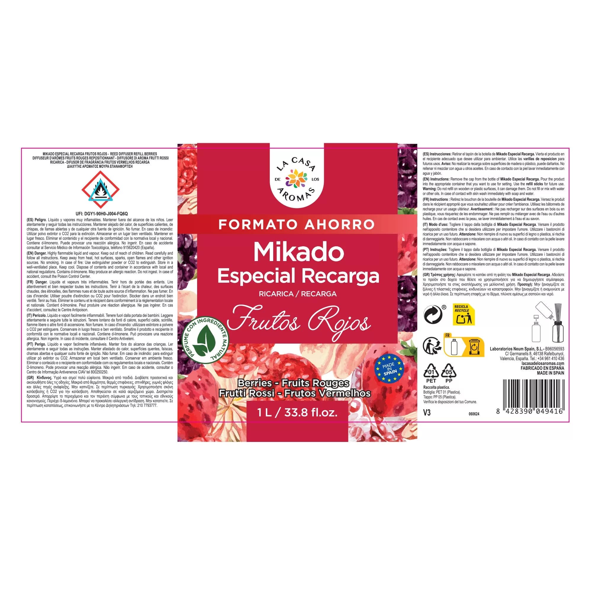 Ambientador Mikado Reposición Frutos Rojos - Vista 4