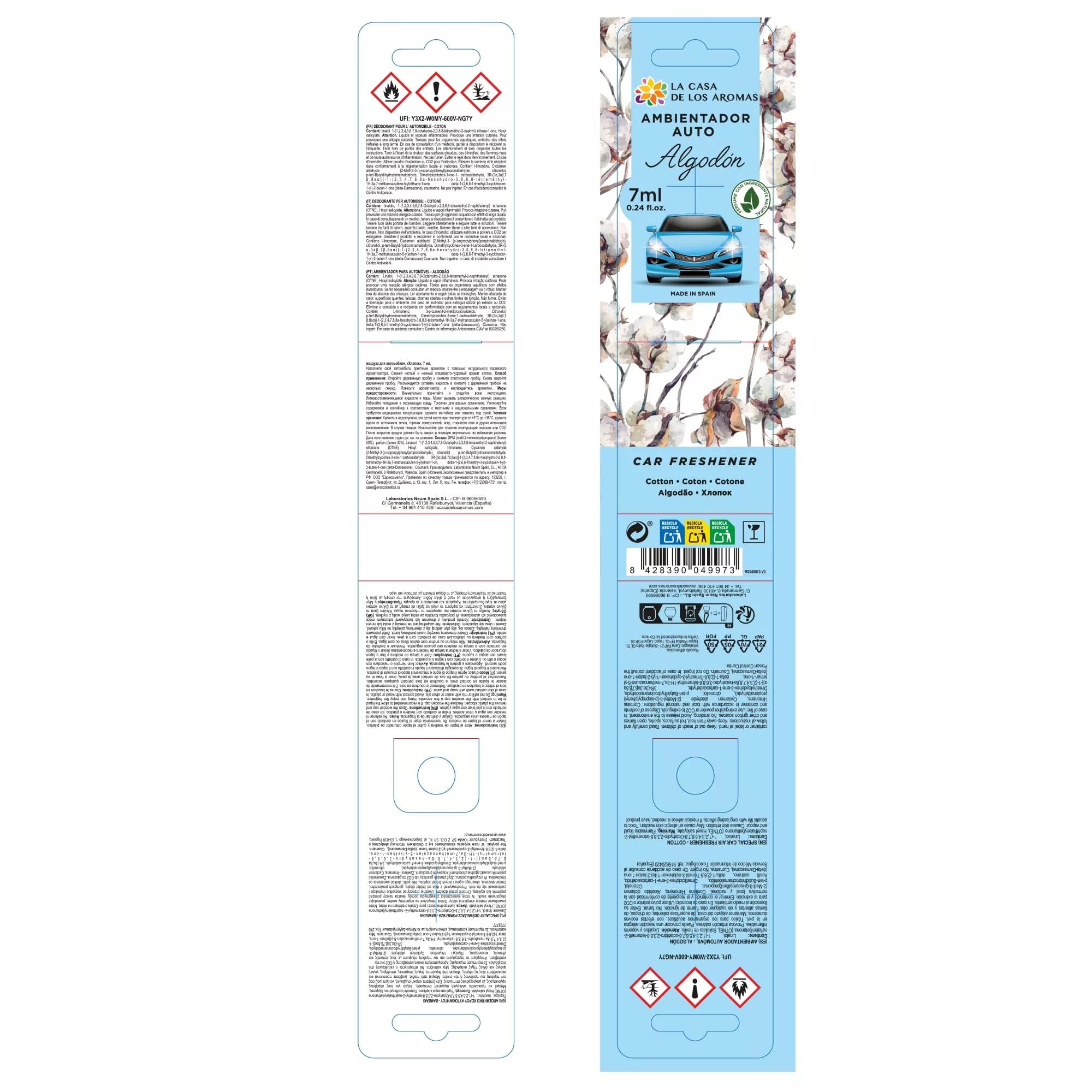 Ambientador Colgador Coche Algodón - Vista 3