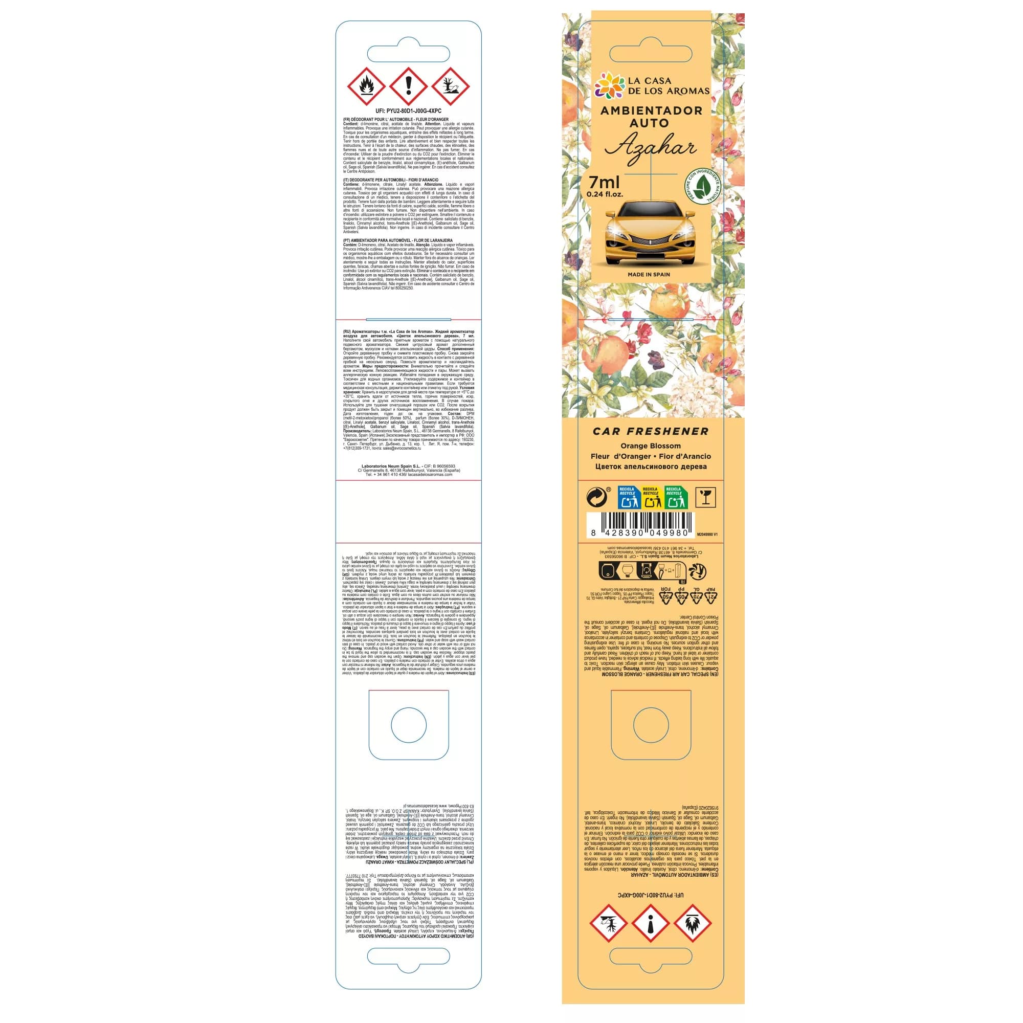 Ambientador Colgador Coche Azahar - Vista 3