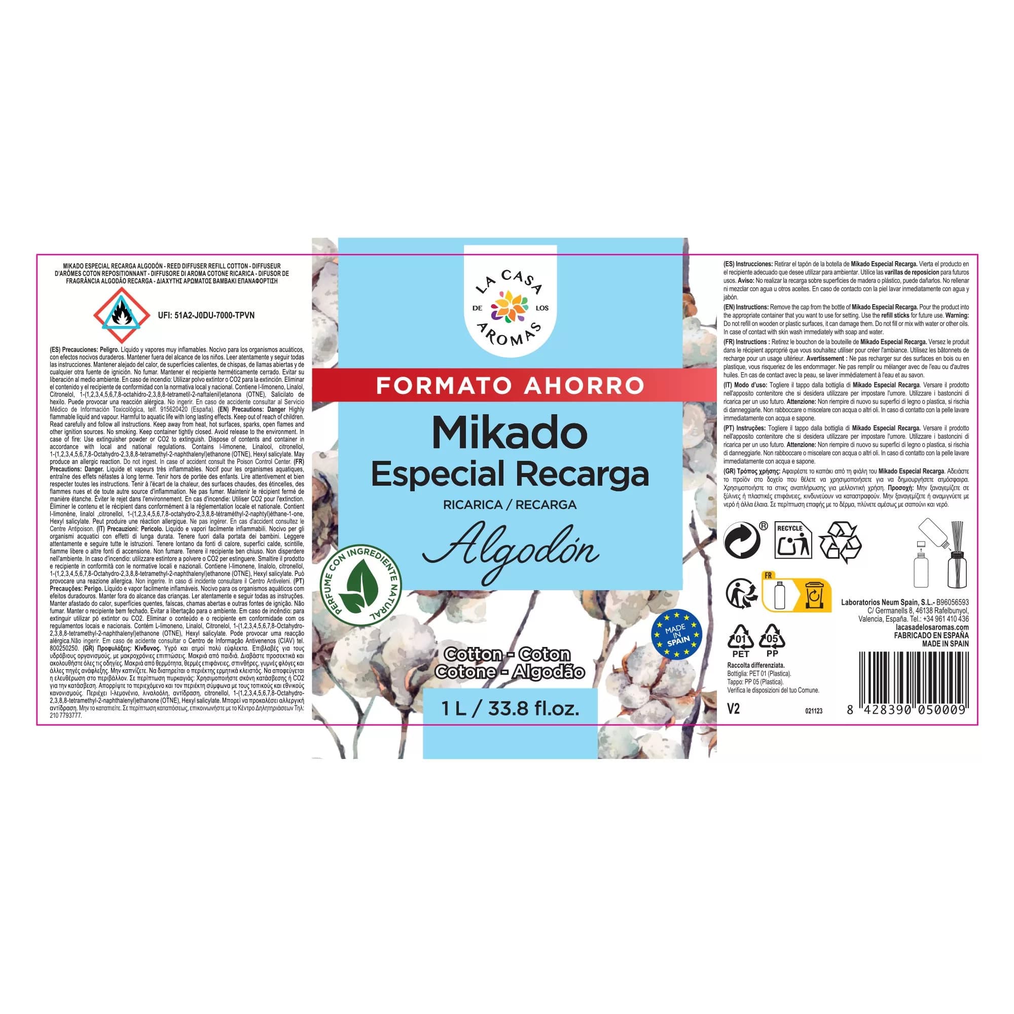 Ambientador Mikado Reposición Algodón - Vista 5