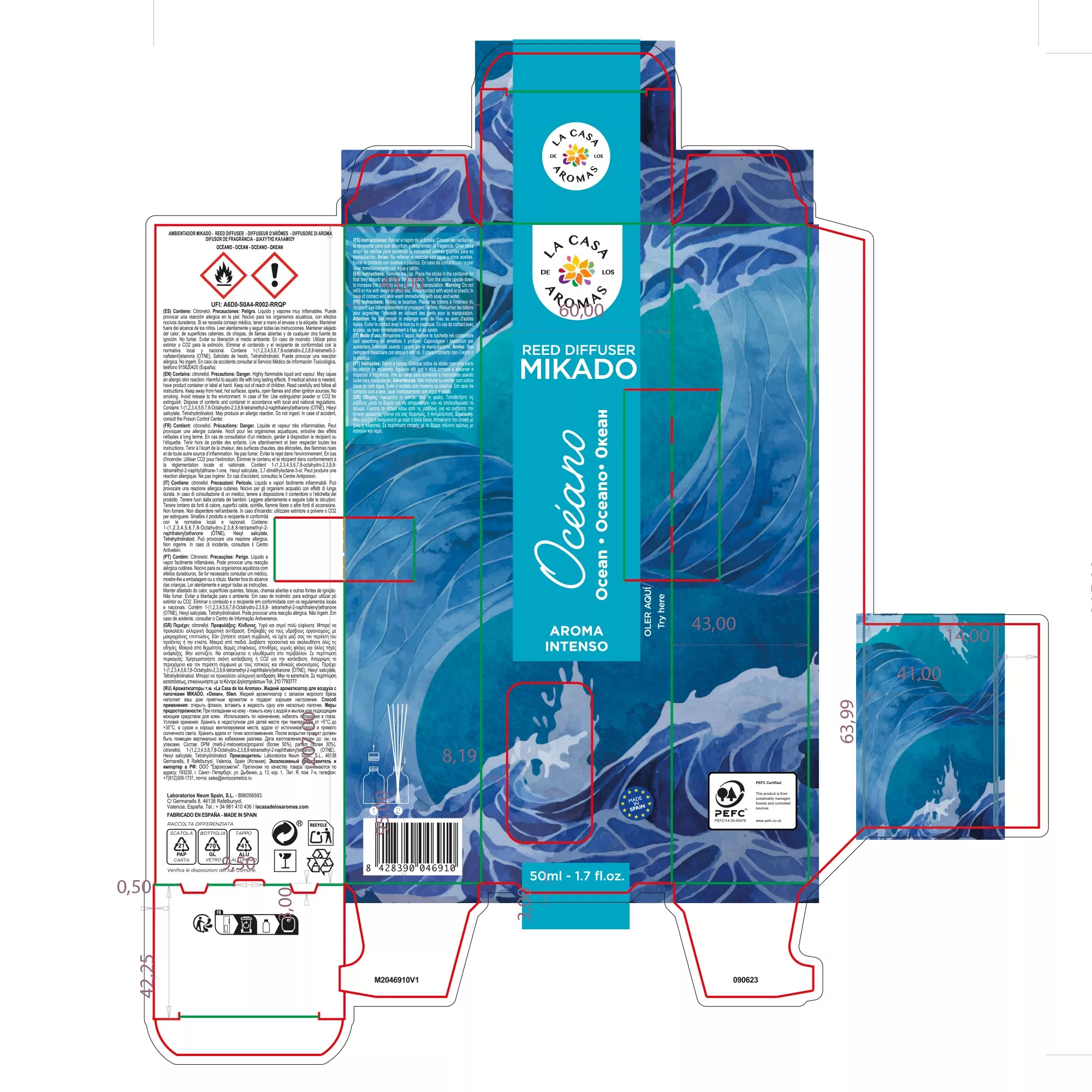 Mikado 50ml Océano. Refrescante y Revitalizante - Vista 3