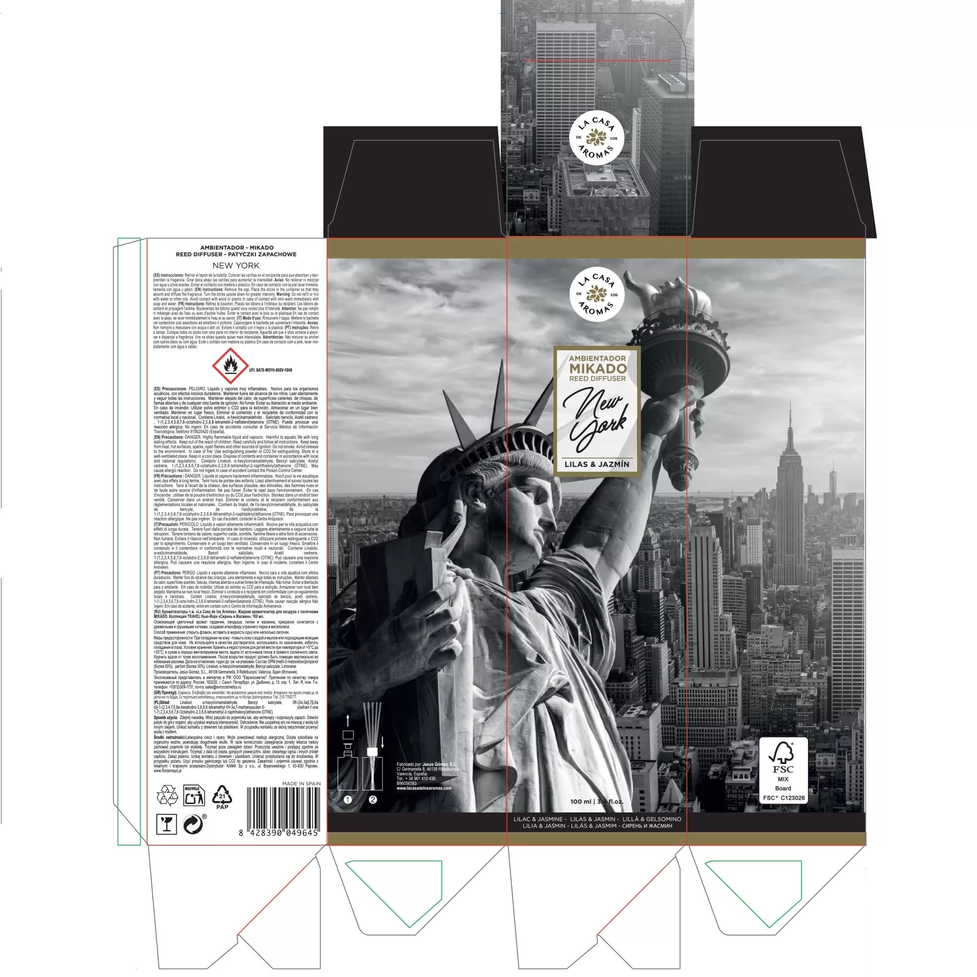 Ambientador Mikado Travel New York, 100ml - Vista 3