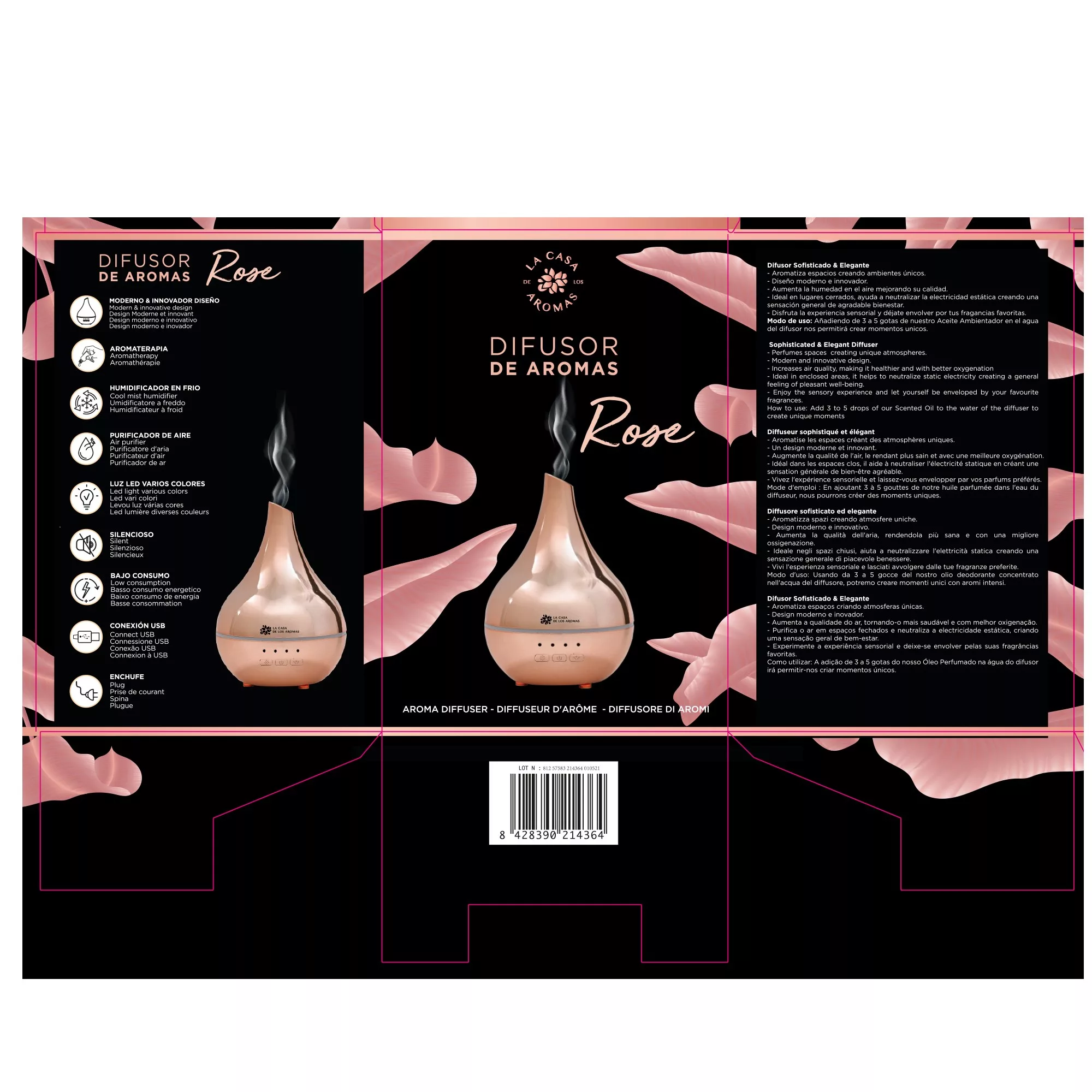 Difusor de aromas Luxurious Rose - Vista 3