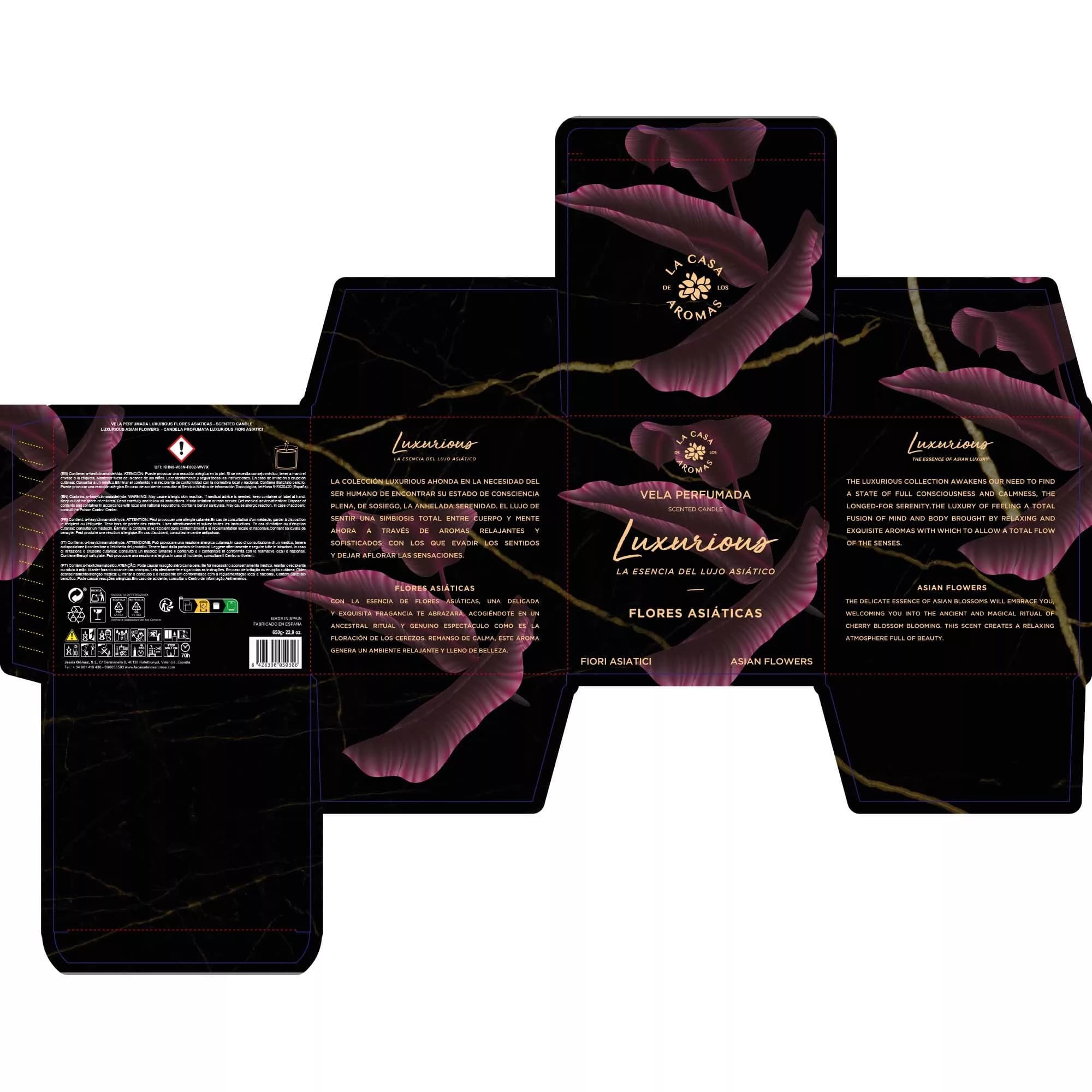 Vela Aromática Luxurious Flores Asiáticas, 650g - Vista 3