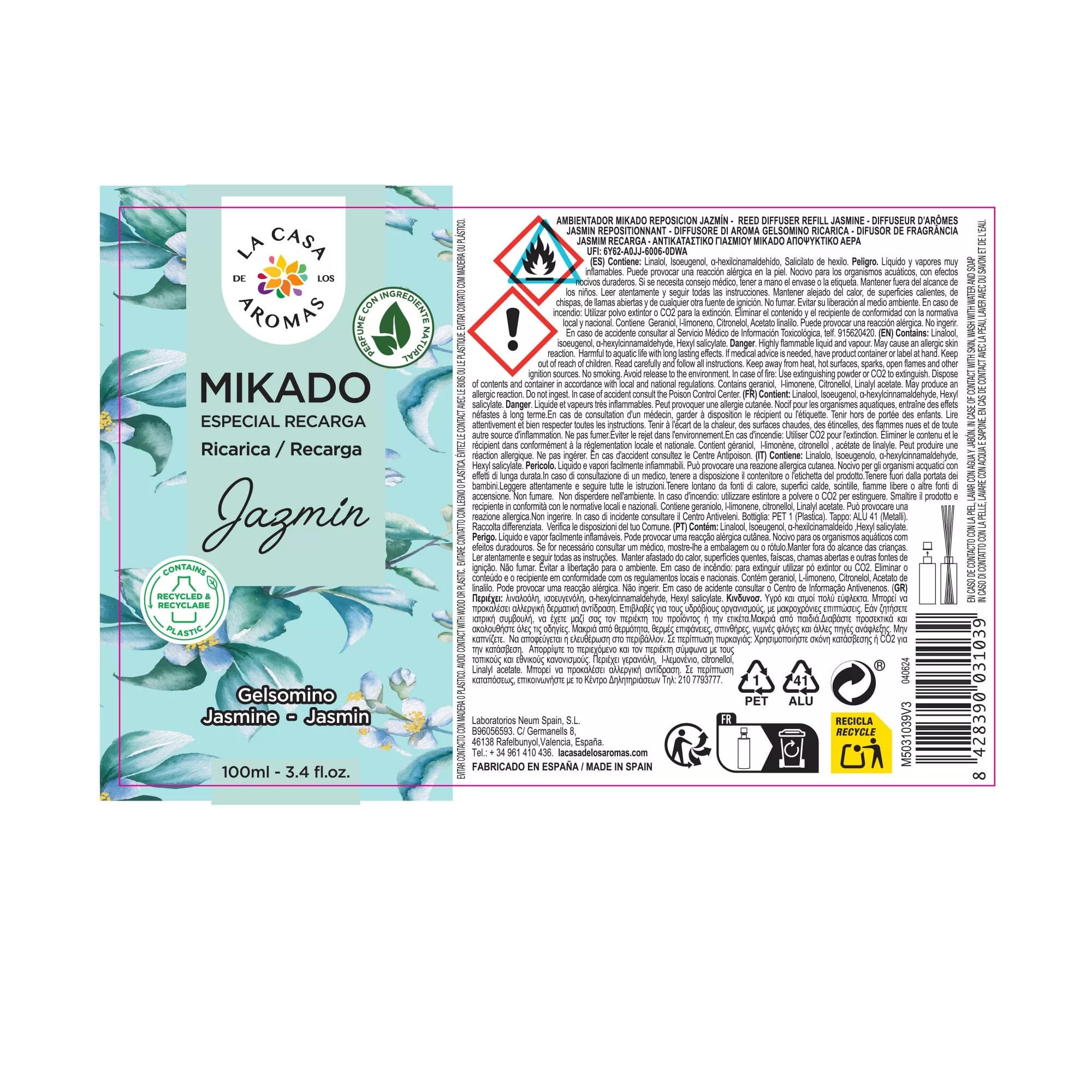 Ambientador Mikado Reposición Té Jazmín - Vista 2