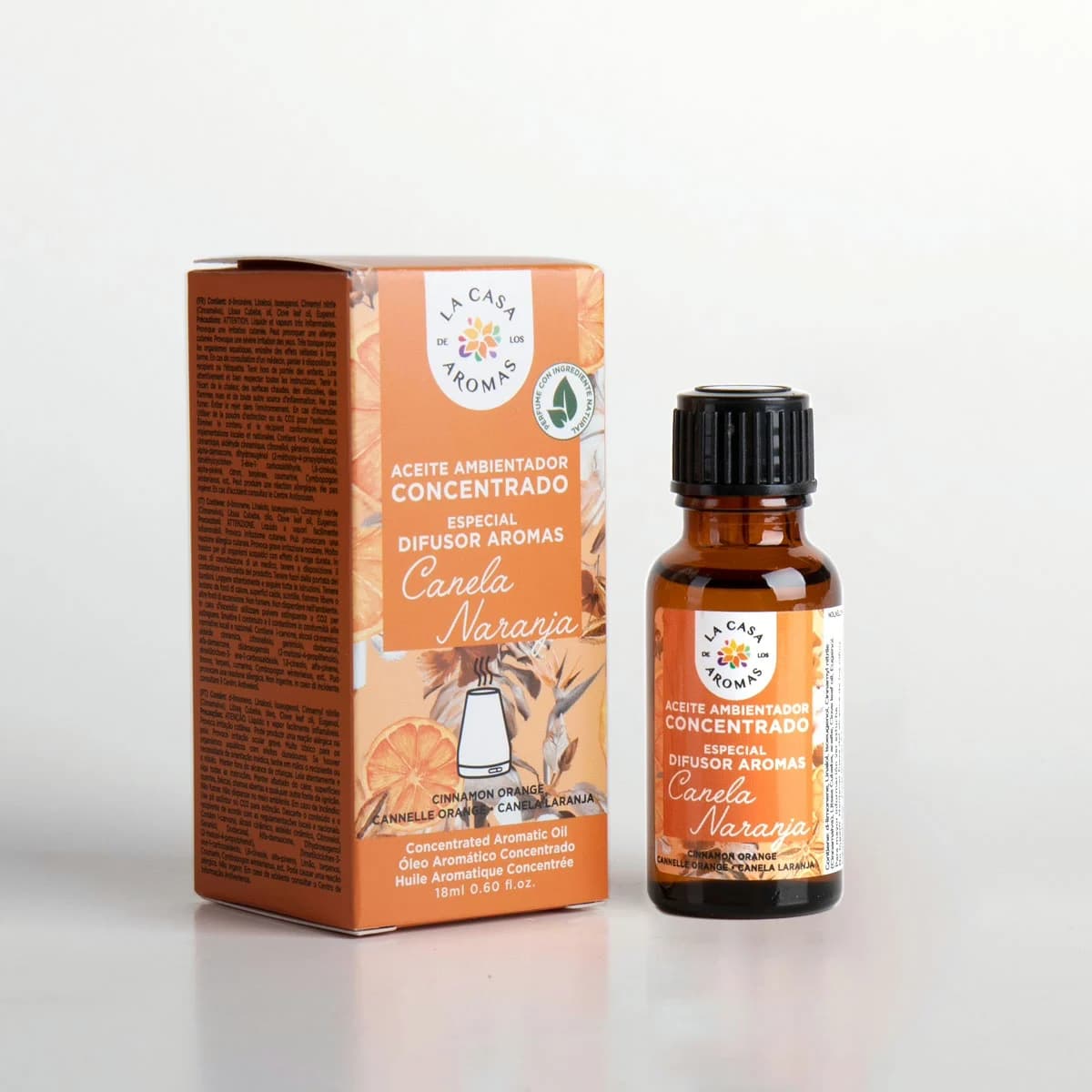 Aceite Aromático Concentrado Hidrosoluble Canela Naranja 18ml - Vista 1