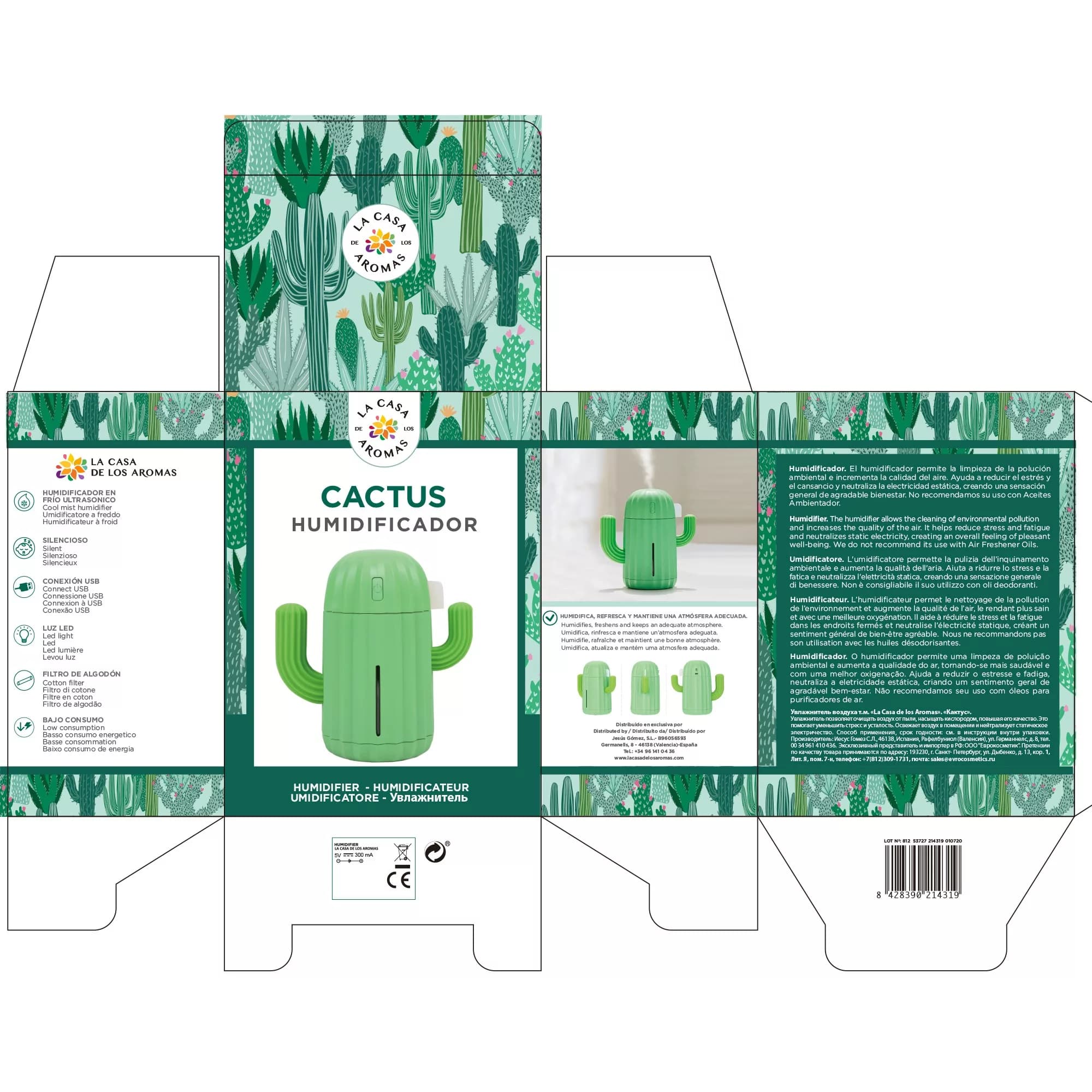 Difusor Humidificador Cactus - Vista 3