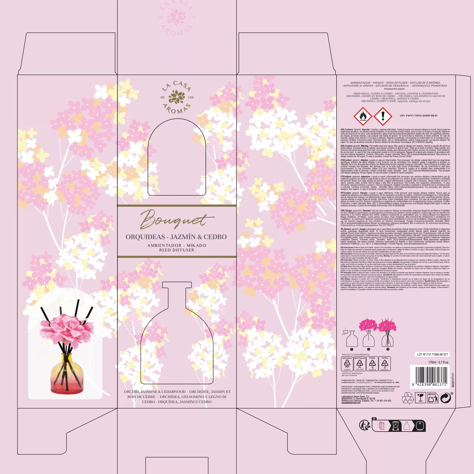 Ambientador Mikado Bouquet Jazmín & Cedro 170ml - Vista 2