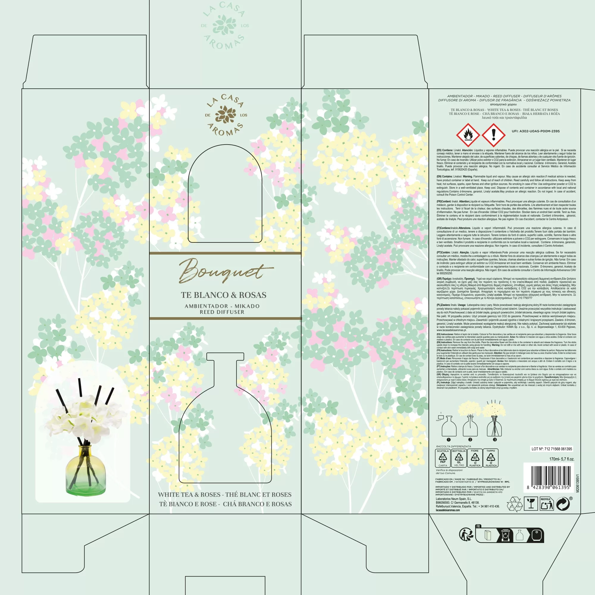Ambientador Mikado Bouquet Té Blanco y Rosas 170ml - Vista 2