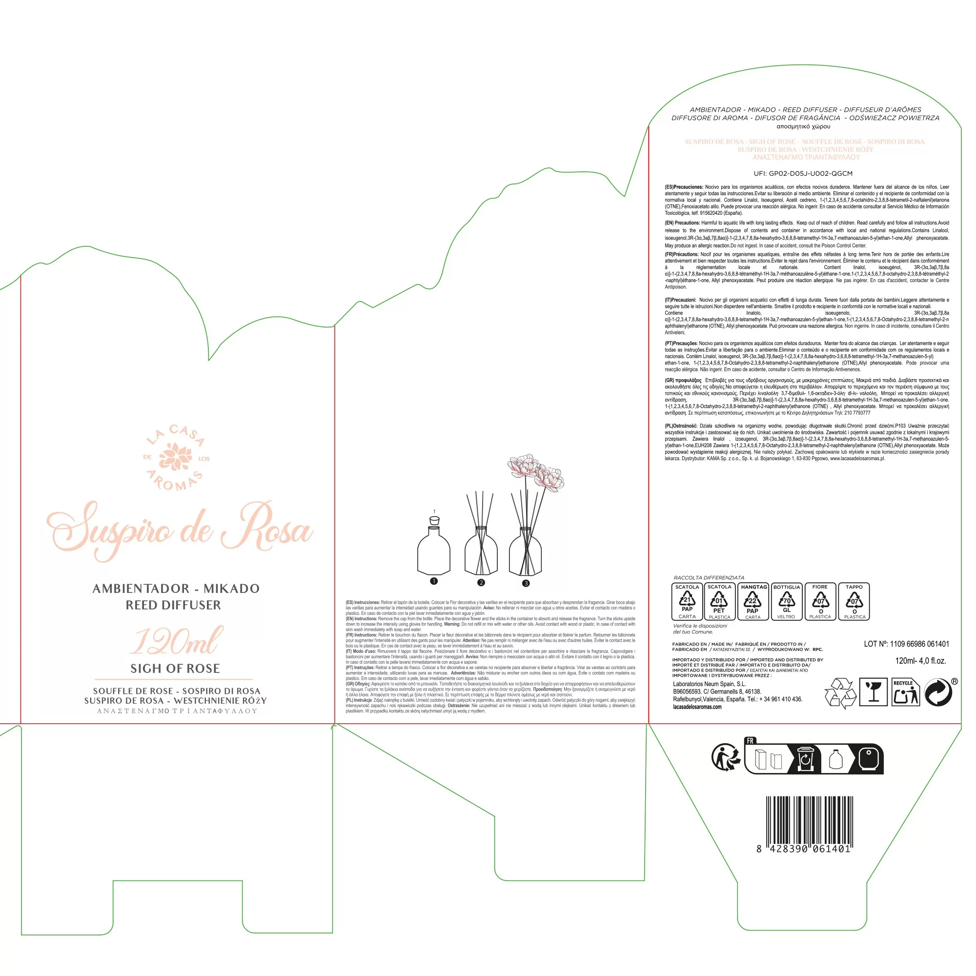 Ambientador Mikado Bloom Suspiro de Rosa 120ml - Vista 3