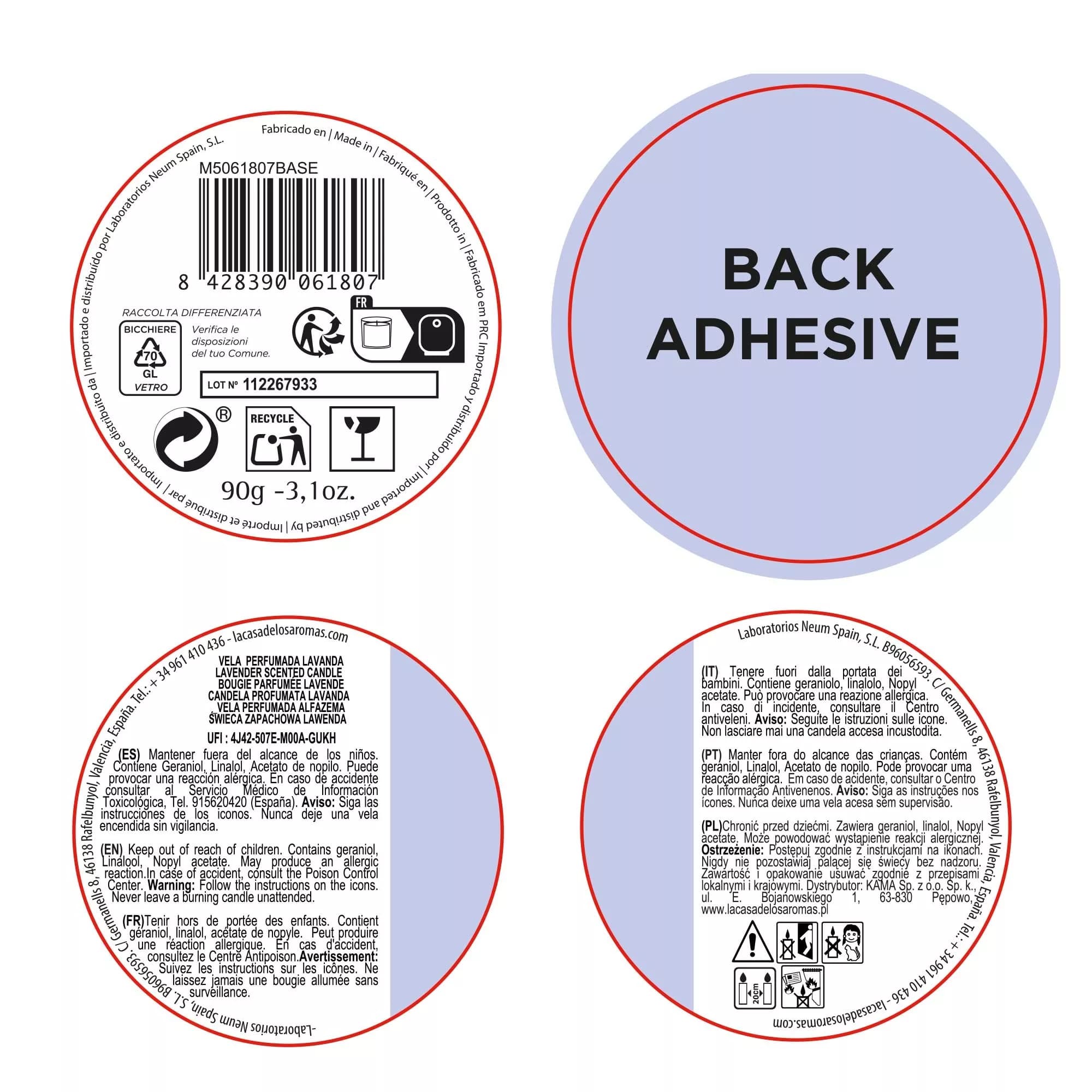 Vela aromática Lavanda, 90grs - Vista 2