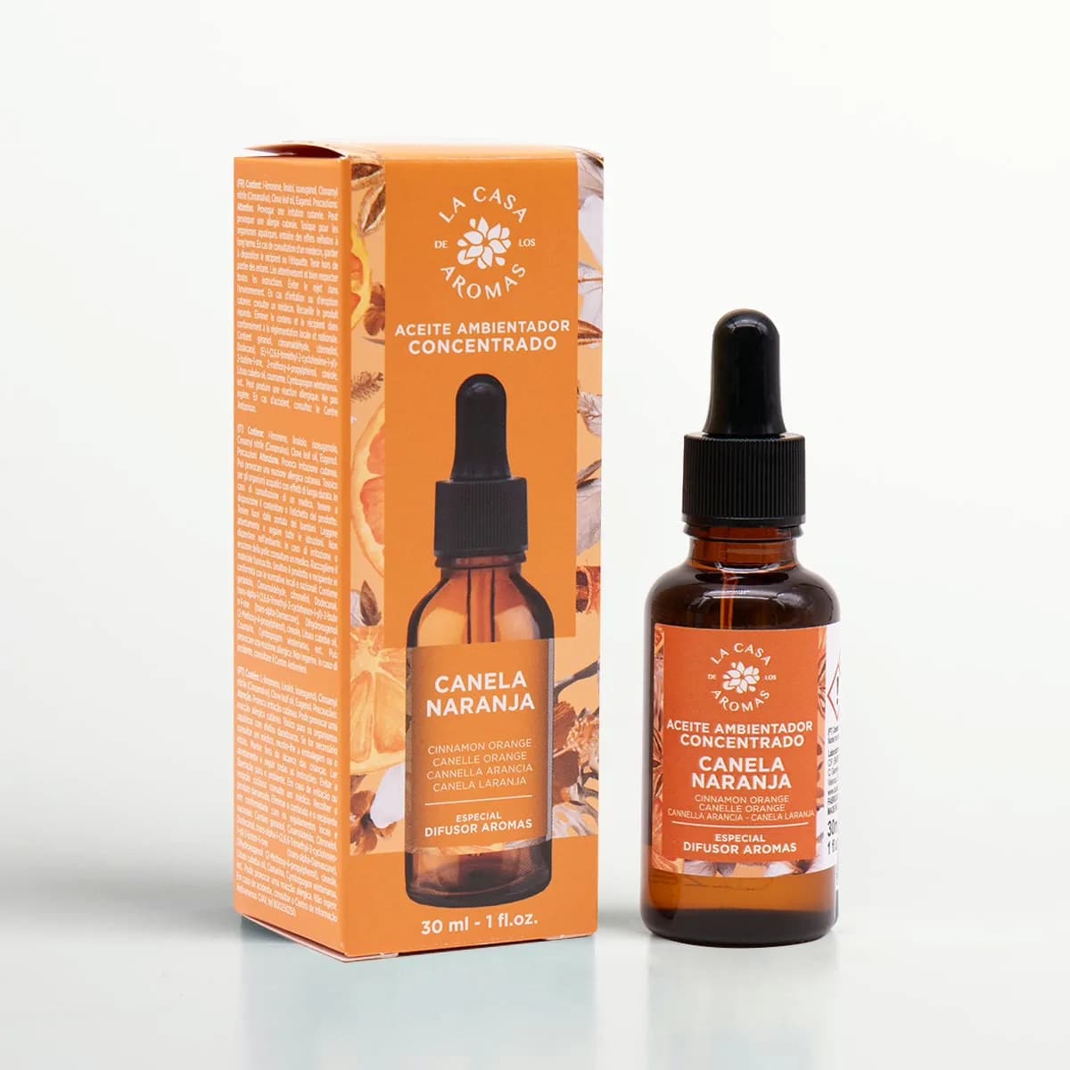 Aceite Aromático Concentrado Hidrosoluble Canela Naranja 30ML - Vista 1