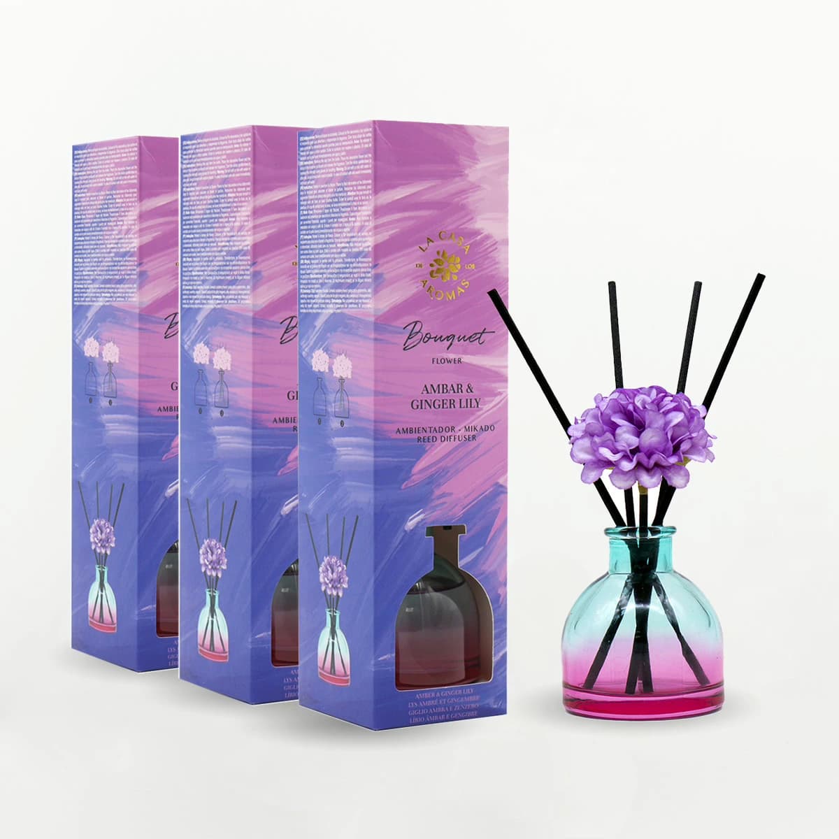 Ambientador Mikado Bouquet Ámbar & Ginger Lily 40ml - Vista 1
