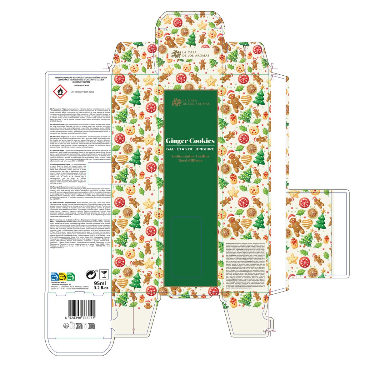 Ambientador Varillas Navidad Ginger Cookies, 95ml - Vista 3