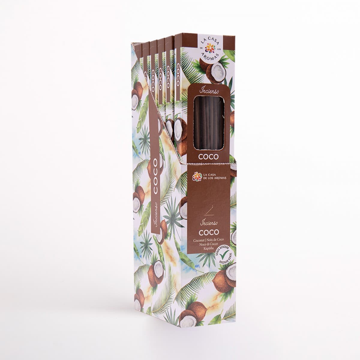 Pack 6 sets 20 sticks Incienso Coco - Vista 1