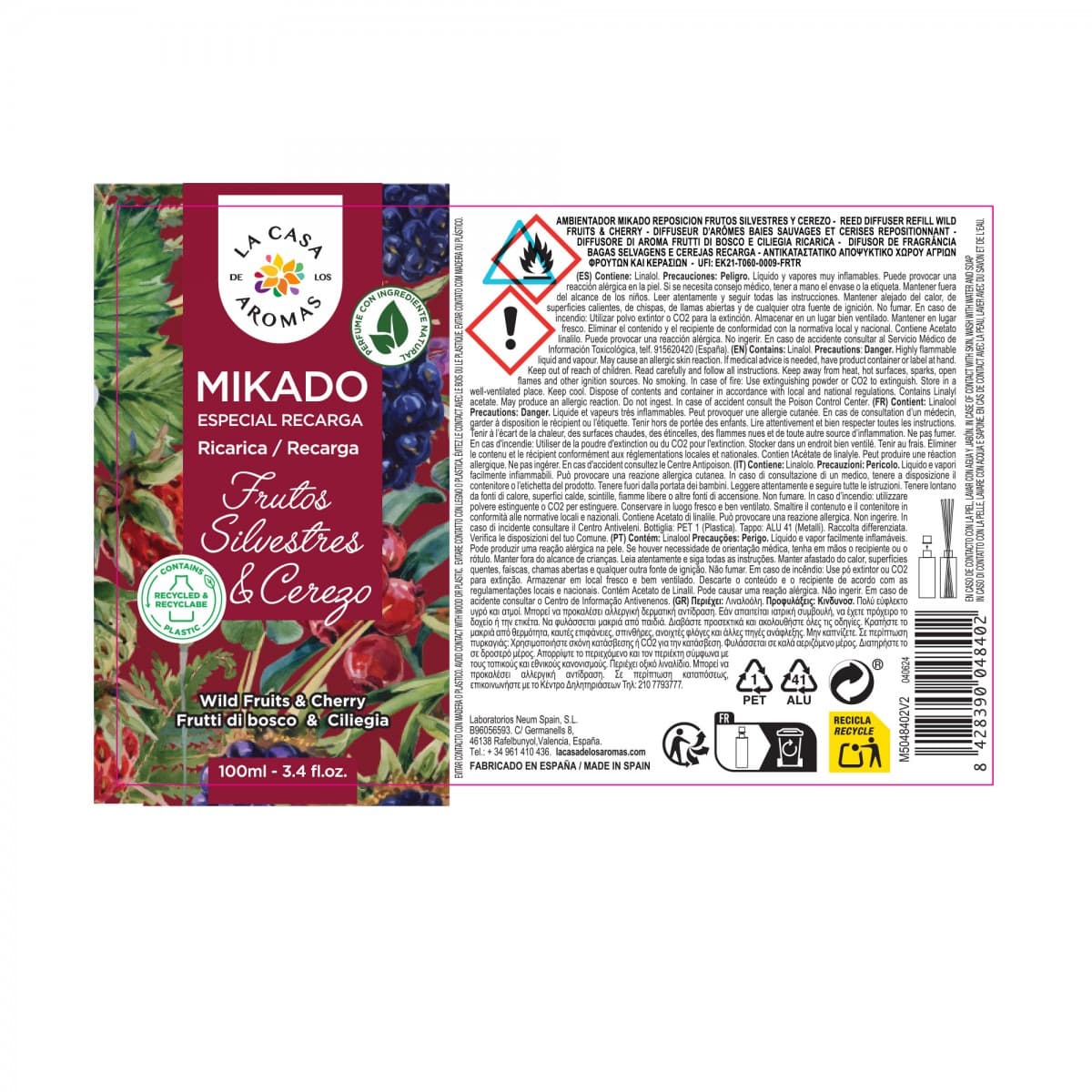 Ambientador Reposición Frutos Silvestres & Cerezo - Vista 2