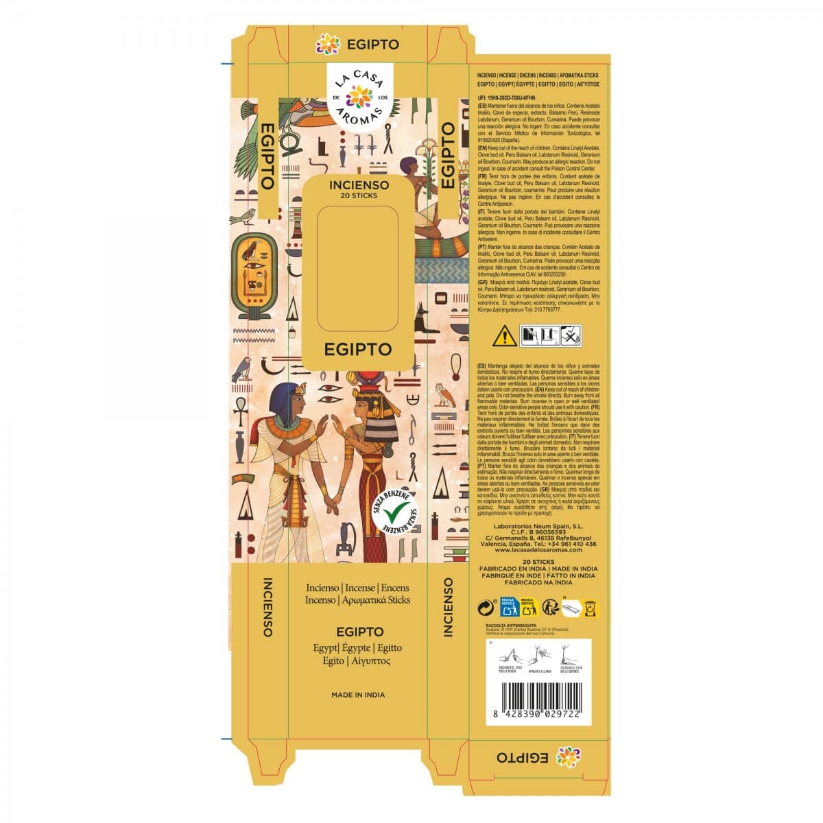 Pack 6 sets 20 sticks Incienso Egipto - Vista 2