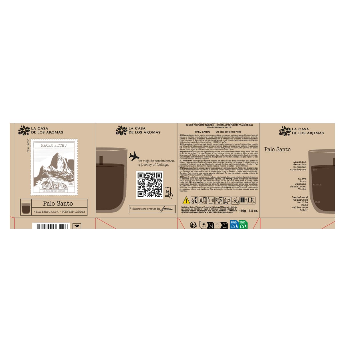 Vela Aromática Sellos Palo Santo - Vista 3