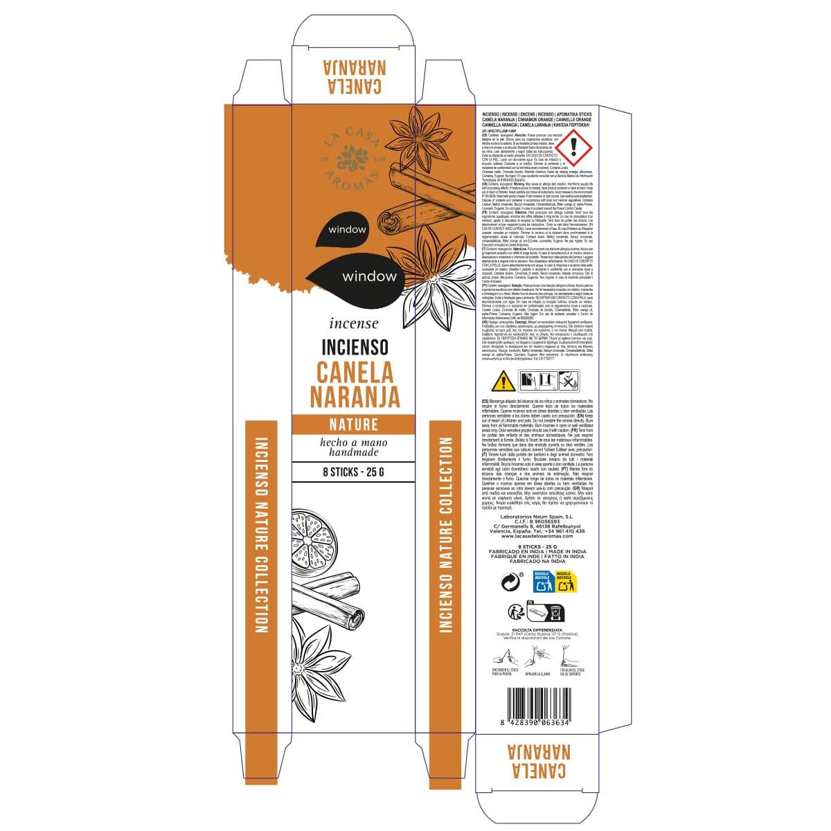 Incienso Nature Canela Naranja - Vista 3