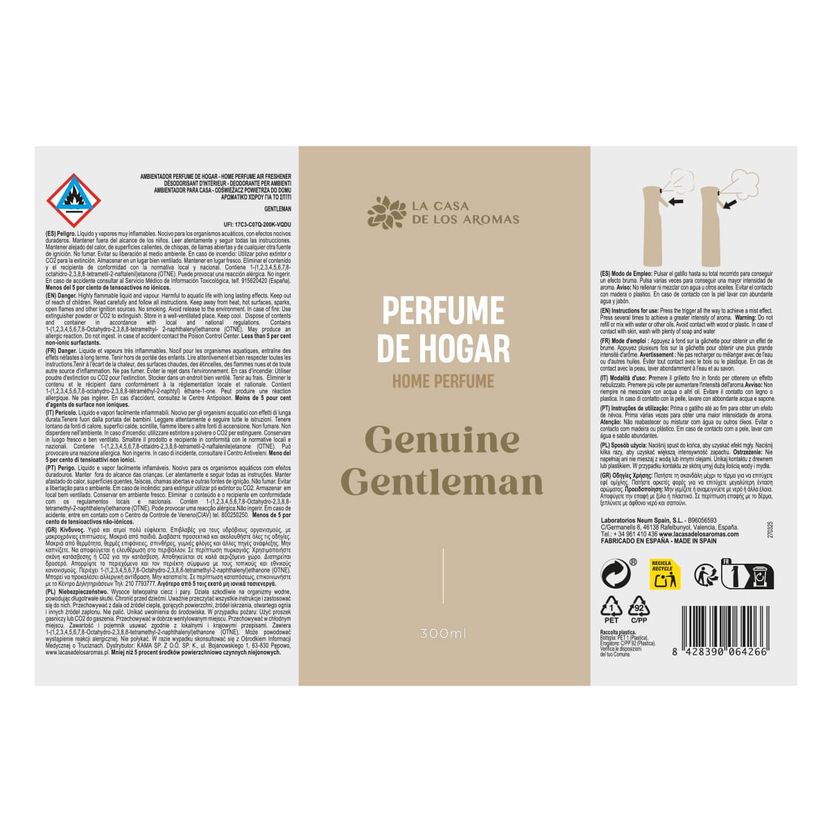 Ambientador Spray Genuine Gentleman - Vista 2