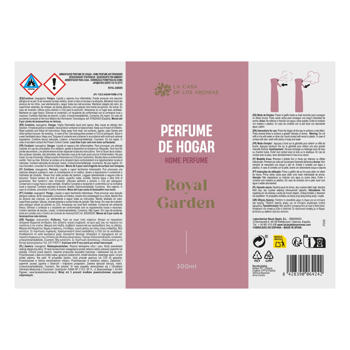 Ambientador Spray Royal Garden - Vista 2