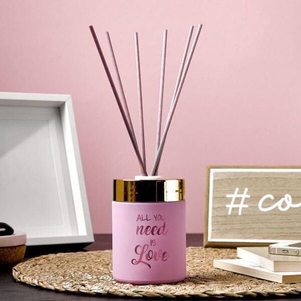ambientador mikado mensajes rosa