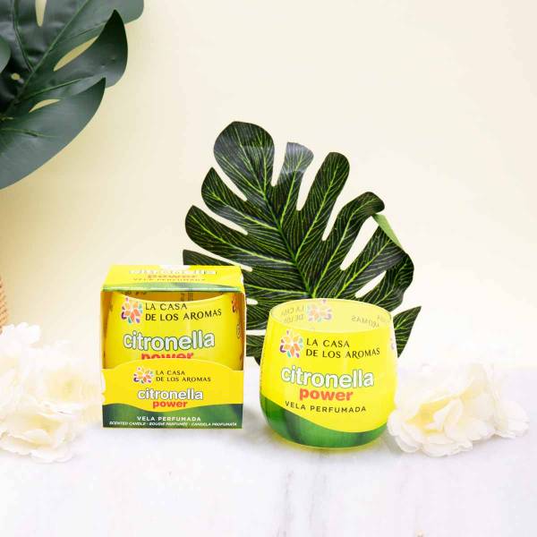 vela aromática de citronela